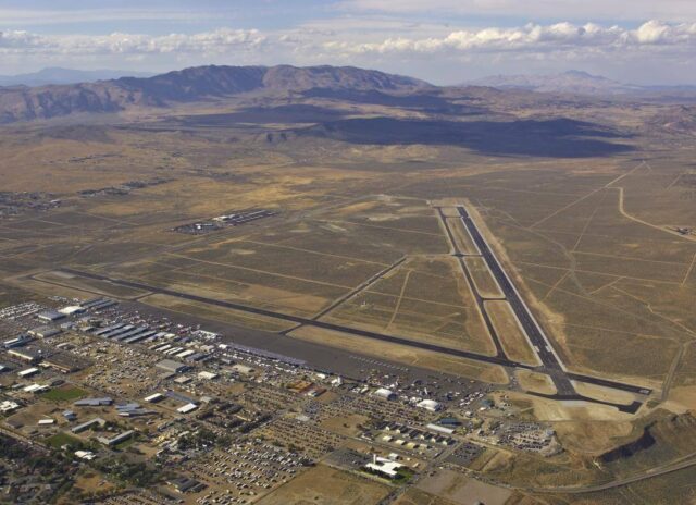 Reno-Stead Airport airfield from above.