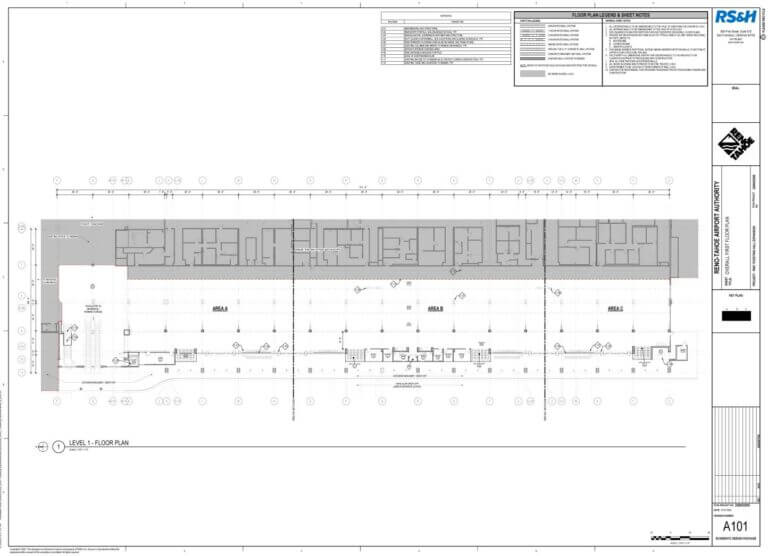 RNO Ticketing Hall Expansion Master Plan floor plan.
