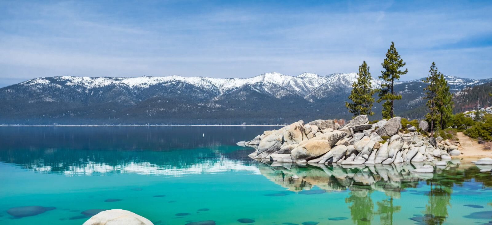 Lake Tahoe in the spring.
