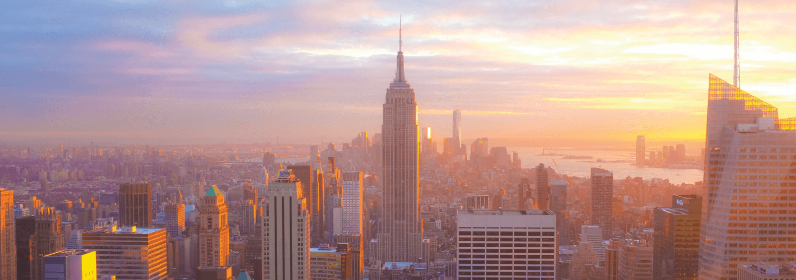 New York City skyline.