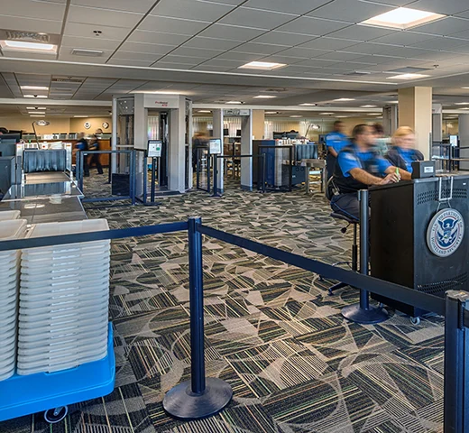 rno TSA screening area