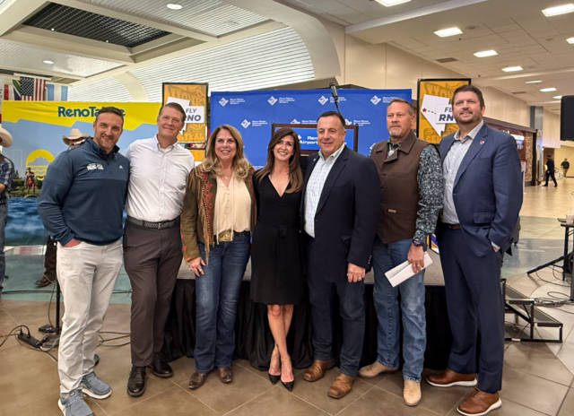 Group photo of RTAA trustees, local dignitaries, airport leadership and Southwest leadership